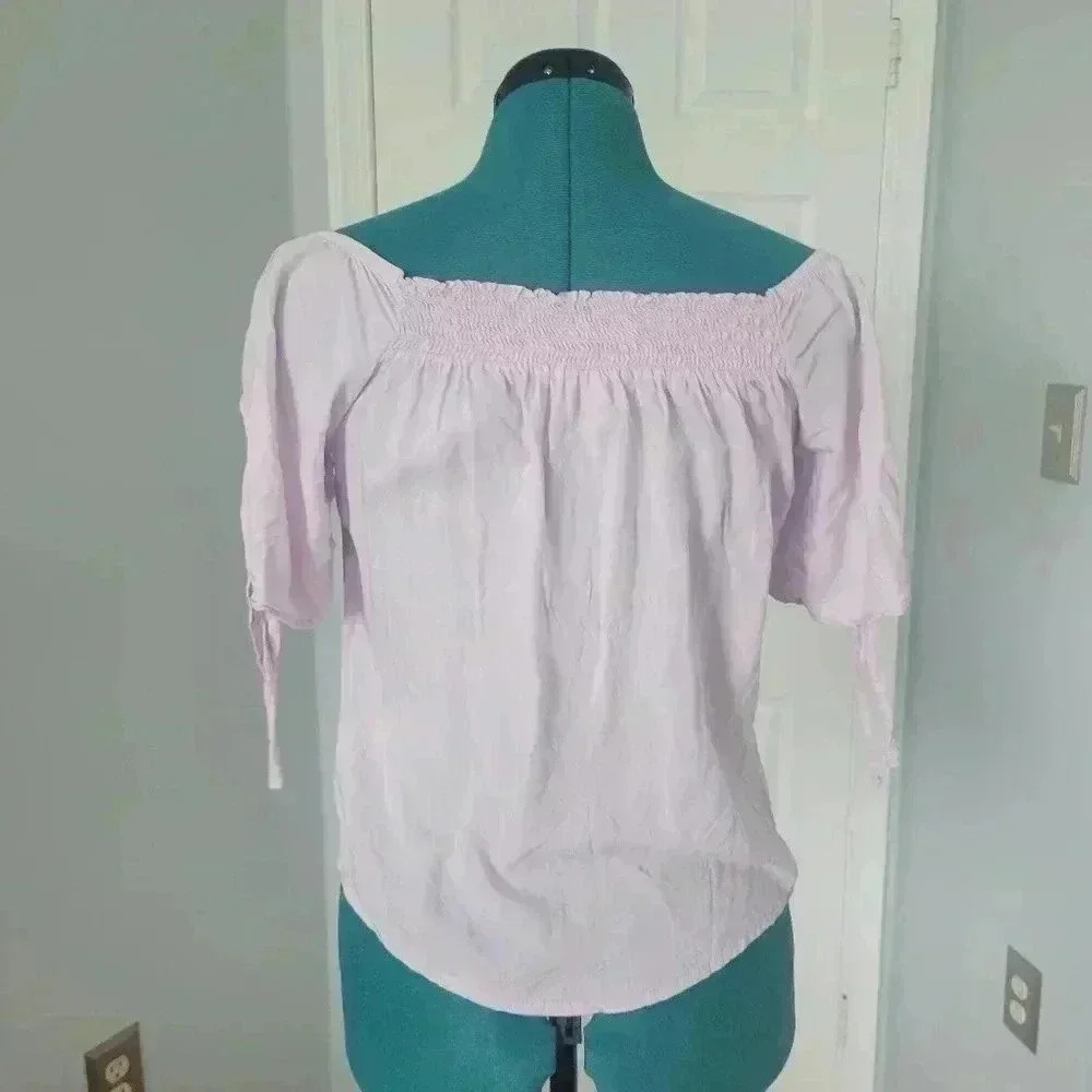 QS Size 36 Lilac Off Shoulder Blouse - Picture 3 of 5